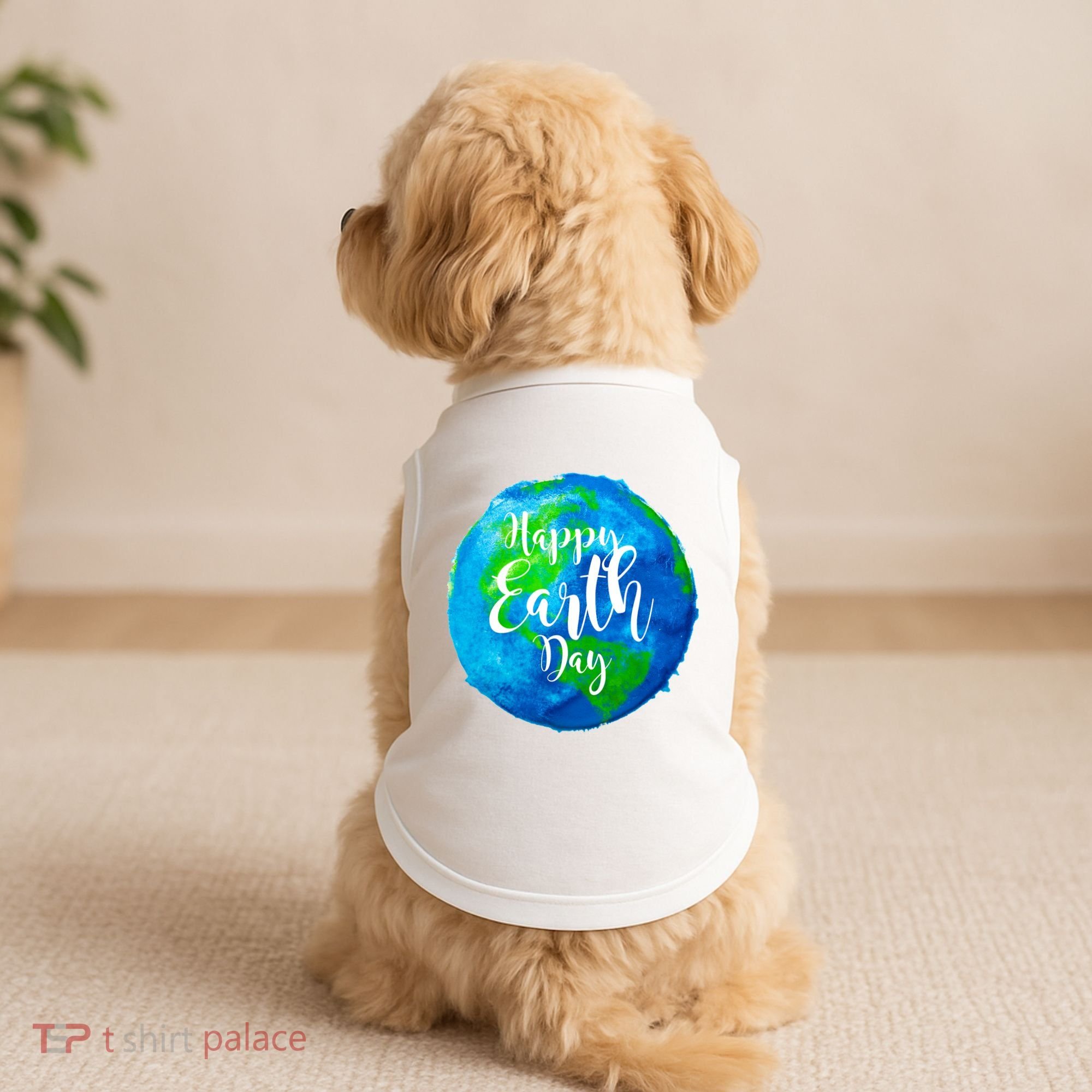 Happy Earth Day Globe Doggie Tank