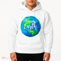 Happy Earth Day Globe Hoodie thumb 2