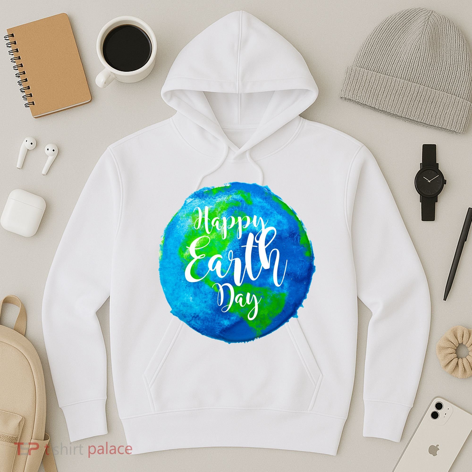 Happy Earth Day Globe Hoodie