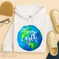 Happy Earth Day Globe Hoodie thumb 4