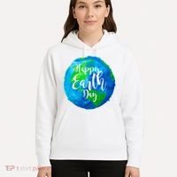 Happy Earth Day Globe Hoodie thumb 5