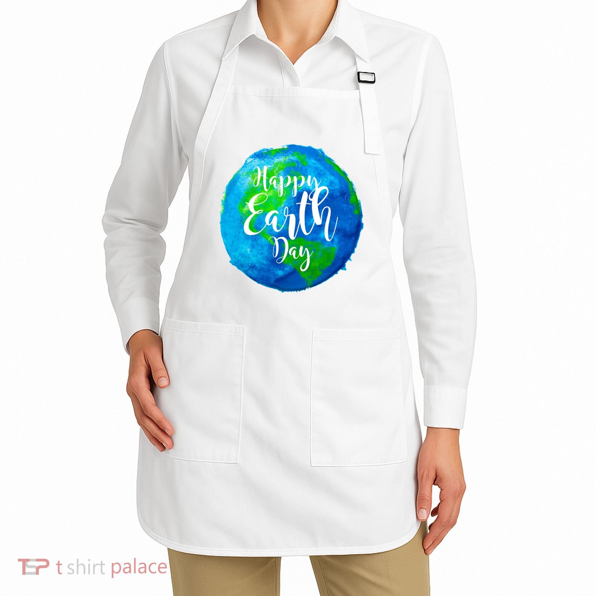 Happy Earth Day Globe Apron
