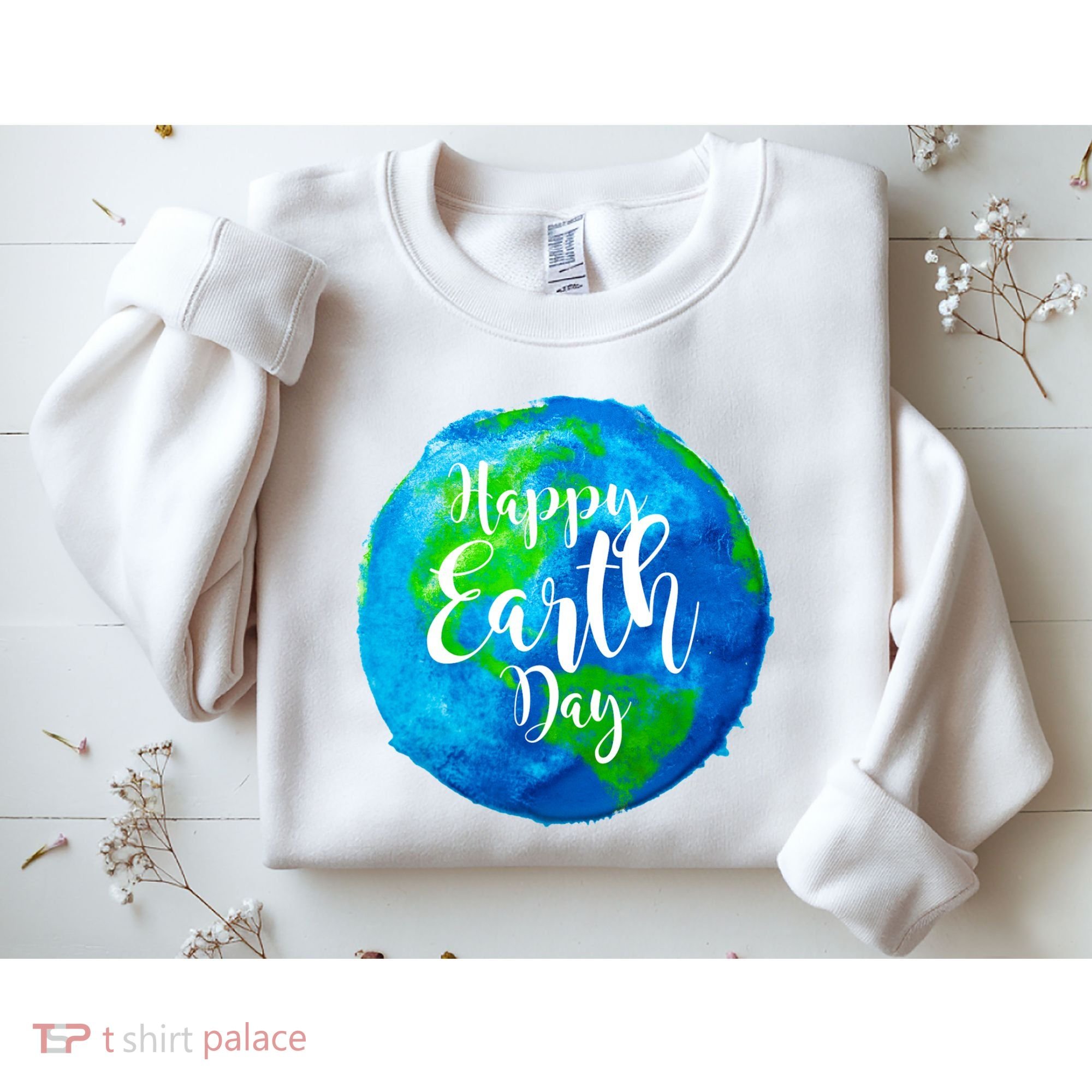 Happy Earth Day Globe Sweatshirt