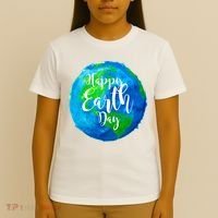 Happy Earth Day Globe T-Shirt thumb 4