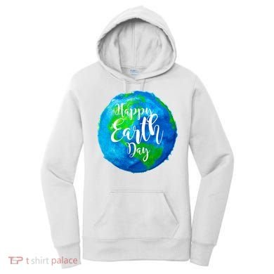 Happy Earth Day Globe Women's Hoodie