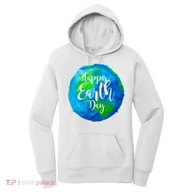 Happy Earth Day Globe Women's Hoodie
