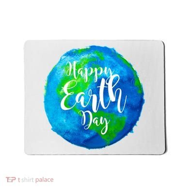 Happy Earth Day Globe Mousepad
