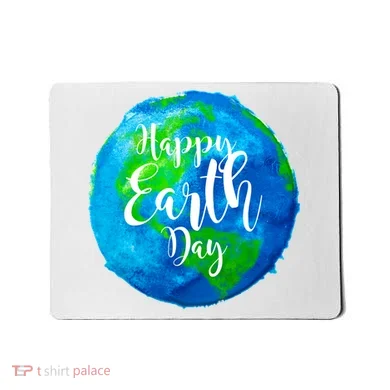 Happy Earth Day Globe Mousepad