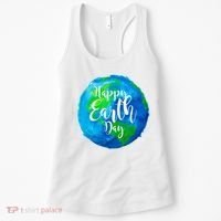 Happy Earth Day Globe Women's Tank Top thumb 0
