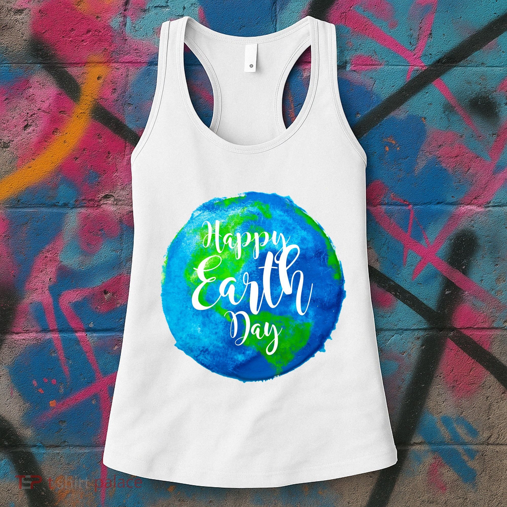 Happy Earth Day Globe Women's Tank Top