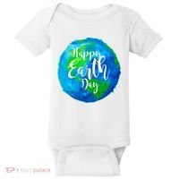 Happy Earth Day Globe Baby Bodysuit thumb 0