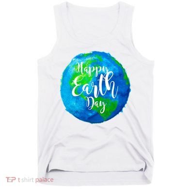 Happy Earth Day Globe Tank Top