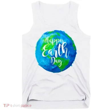 Happy Earth Day Globe Tank Top