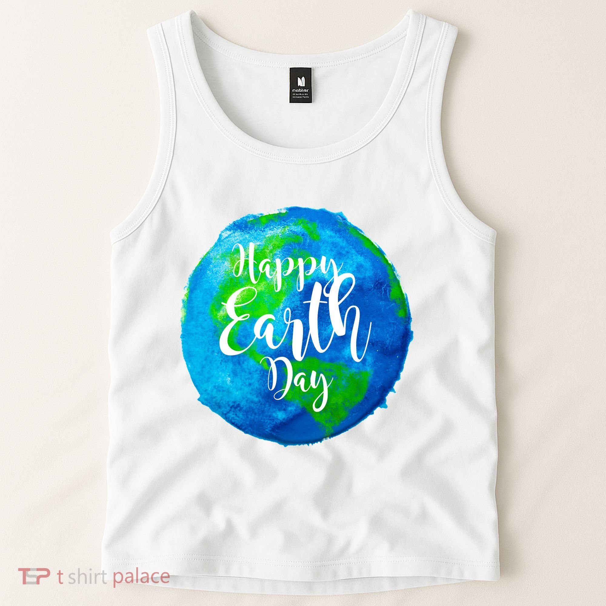 Happy Earth Day Globe Tank Top
