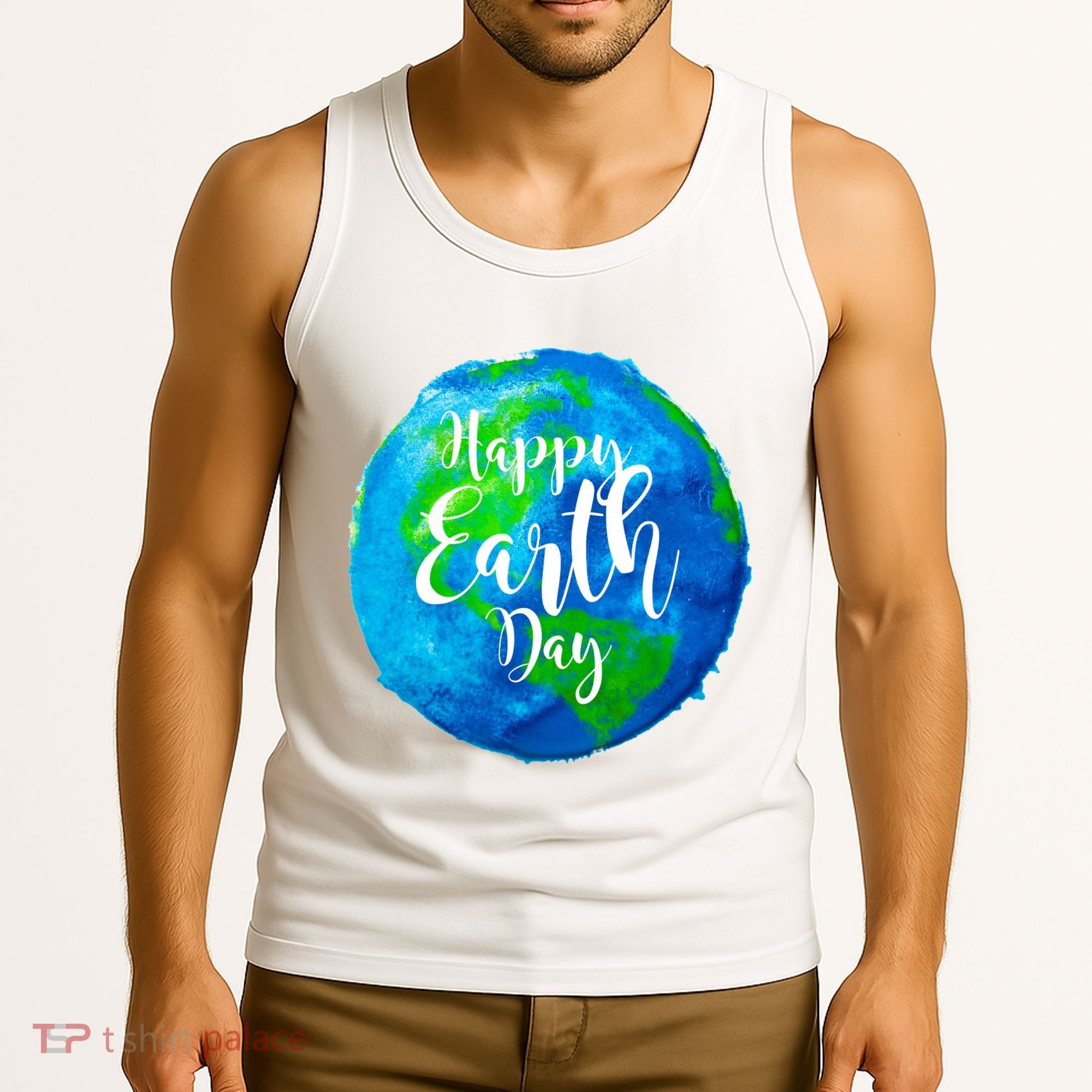 Happy Earth Day Globe Tank Top