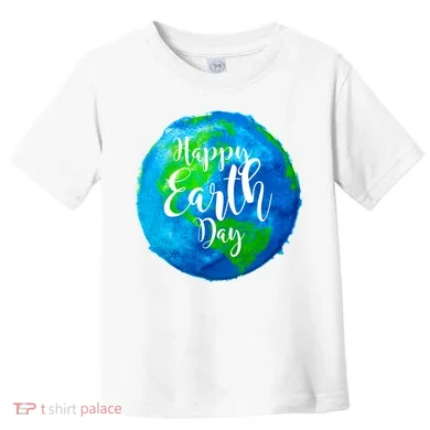 Happy Earth Day Globe Toddler T-Shirt