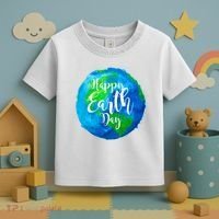 Happy Earth Day Globe Toddler T-Shirt thumb 3