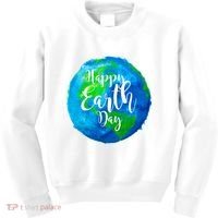 Happy Earth Day Globe Kids Sweatshirt thumb 0