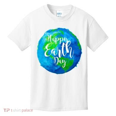 Happy Earth Day Globe Kids T-Shirt