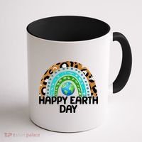 Happy Earth Day Wildlife Sealife Rainbow Coffee Mug thumb 1