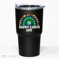 Happy Earth Day Wildlife Sealife Rainbow Tumbler thumb 0