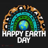 Happy Earth Day Wildlife Sealife Rainbow Ornament thumb 1