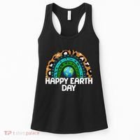 Happy Earth Day Wildlife Sealife Rainbow Women's Tank Top thumb 0