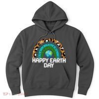 Happy Earth Day Wildlife Sealife Rainbow Hoodie thumb 0