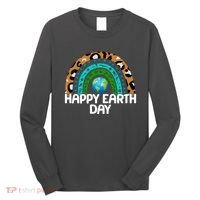 Happy Earth Day Wildlife Sealife Rainbow Long Sleeve Shirt thumb 0