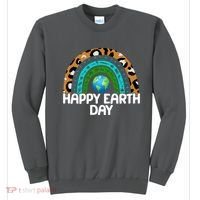 Happy Earth Day Wildlife Sealife Rainbow Sweatshirt thumb 0