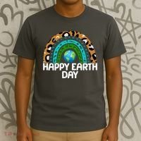 Happy Earth Day Wildlife Sealife Rainbow T-Shirt thumb 3
