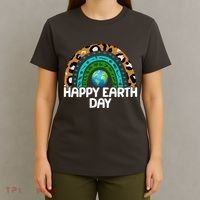 Happy Earth Day Wildlife Sealife Rainbow T-Shirt thumb 4