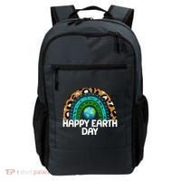 Happy Earth Day Wildlife Sealife Rainbow Backpack thumb 0