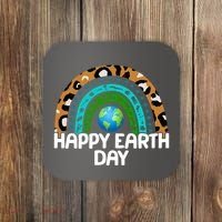 Happy Earth Day Wildlife Sealife Rainbow Coaster thumb 0
