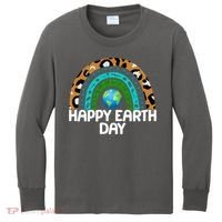 Happy Earth Day Wildlife Sealife Rainbow Kids Long Sleeve Shirt thumb 0