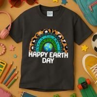 Happy Earth Day Wildlife Sealife Rainbow Kids T-Shirt thumb 3
