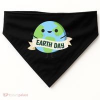 Happy Earth Day USA-Made Doggie Bandana thumb 0