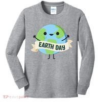 Happy Earth Day Kids Long Sleeve Shirt thumb 0