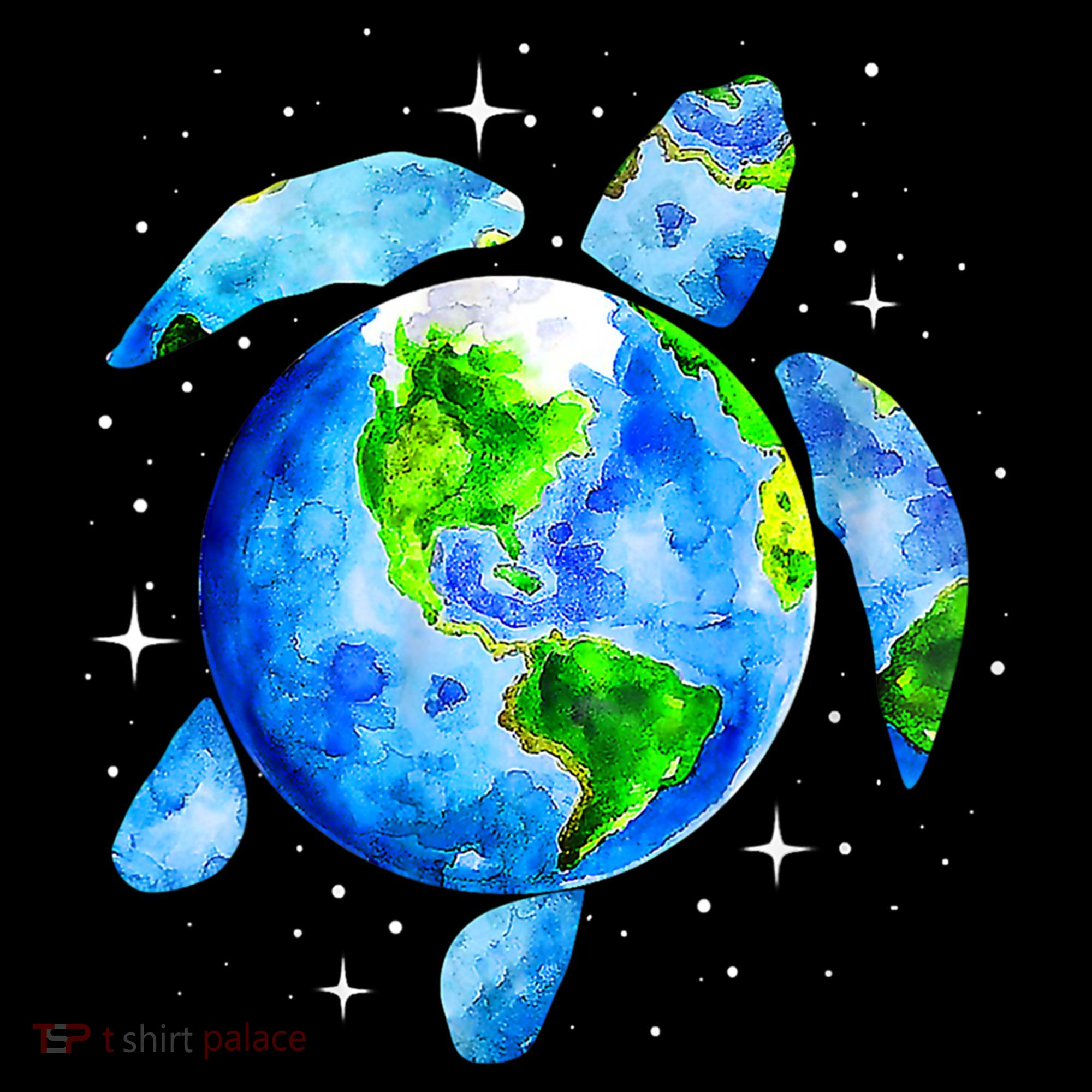 Happy Earth Day Restore Save The Planet Earth Sea Turtle Art Gift Coffee Mug
