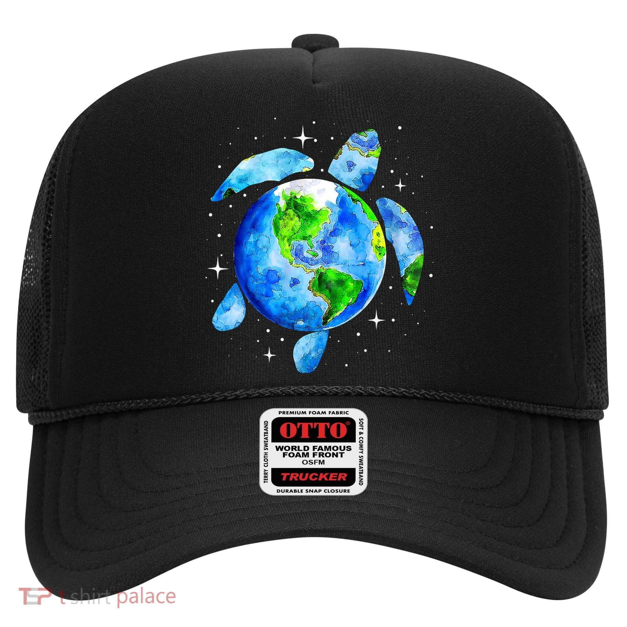 Happy Earth Day Restore Save The Planet Earth Sea Turtle Art Gift Hat