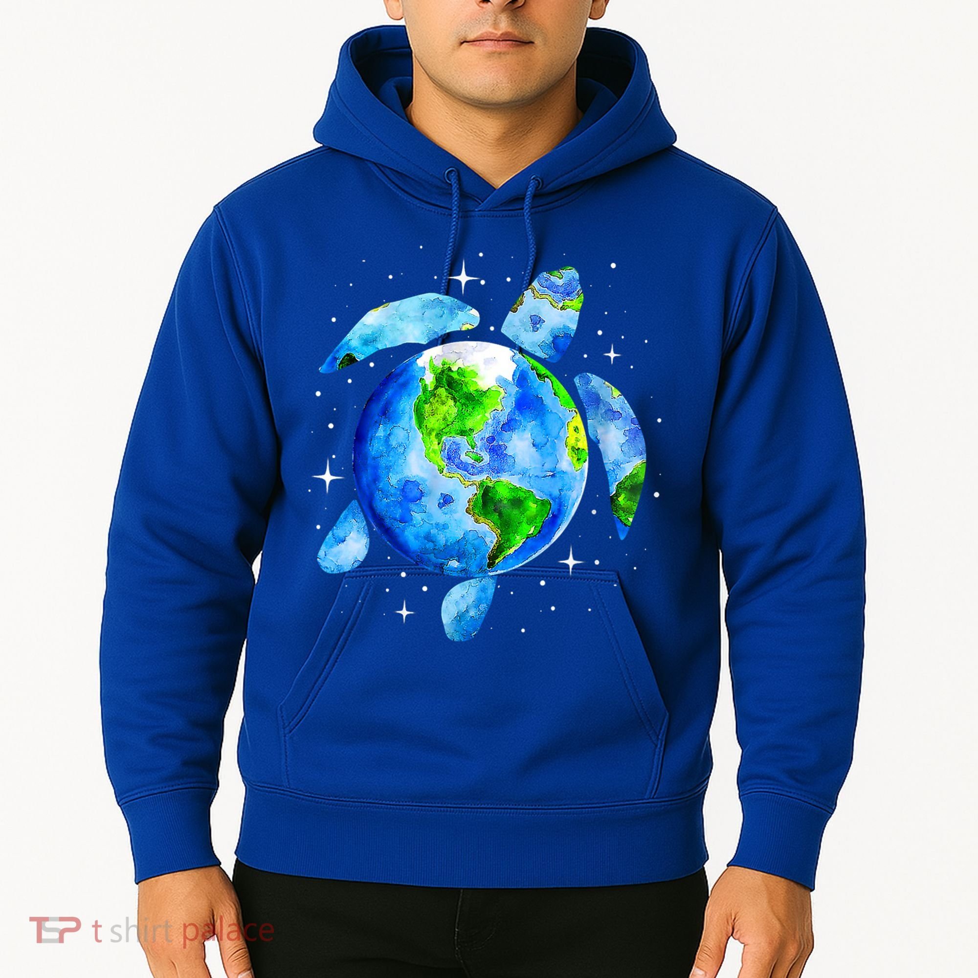 Happy Earth Day Restore Save The Planet Earth Sea Turtle Art Gift Hoodie
