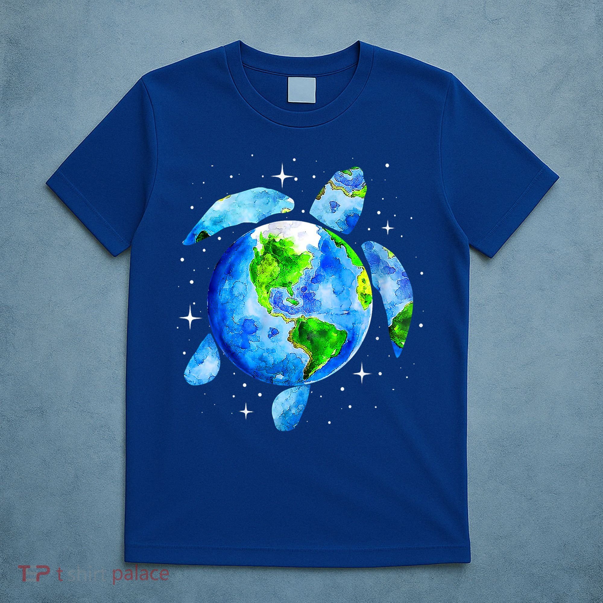 Happy Earth Day Restore Save The Planet Earth Sea Turtle Art Gift T-Shirt