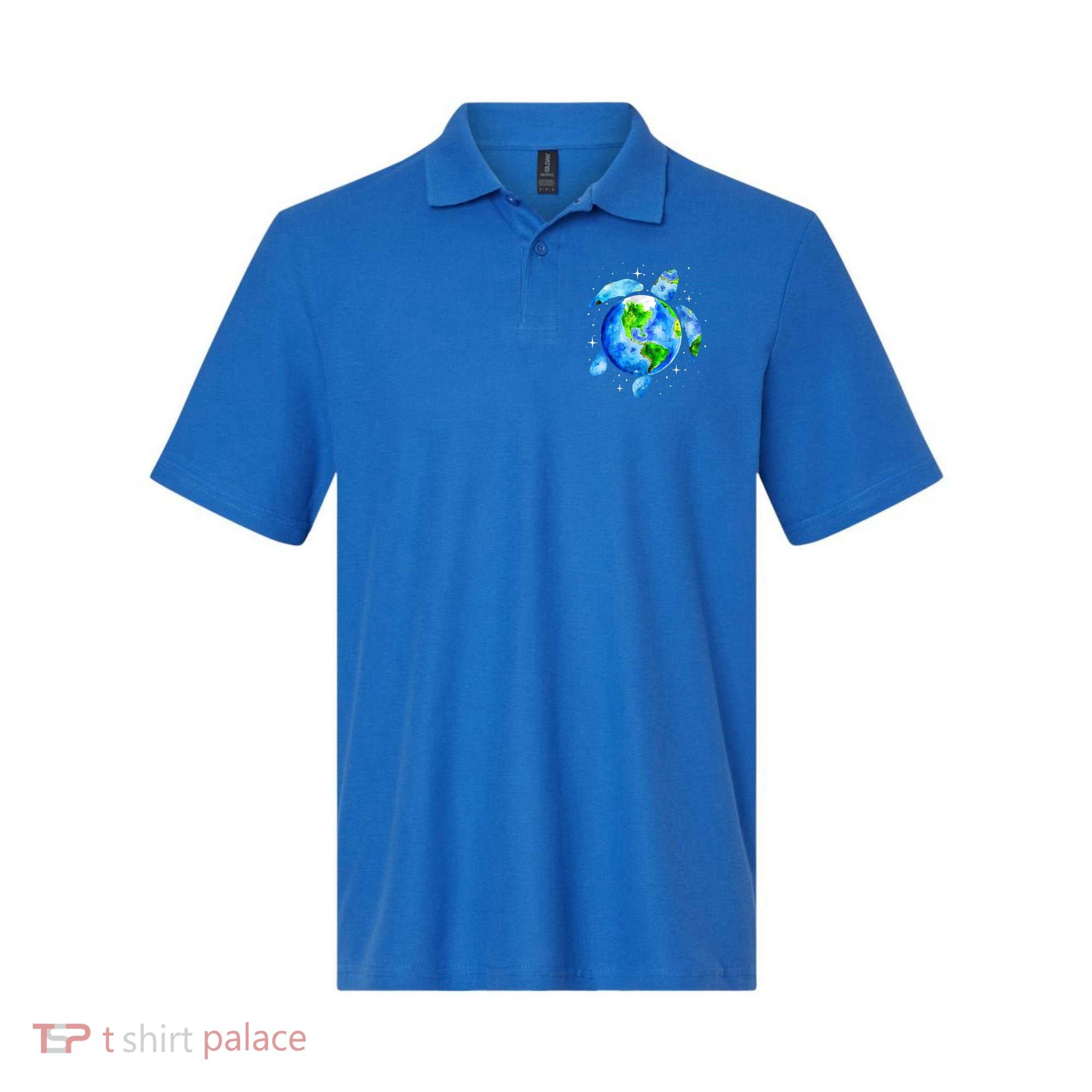 Happy Earth Day Restore Save The Planet Earth Sea Turtle Art Gift Polo