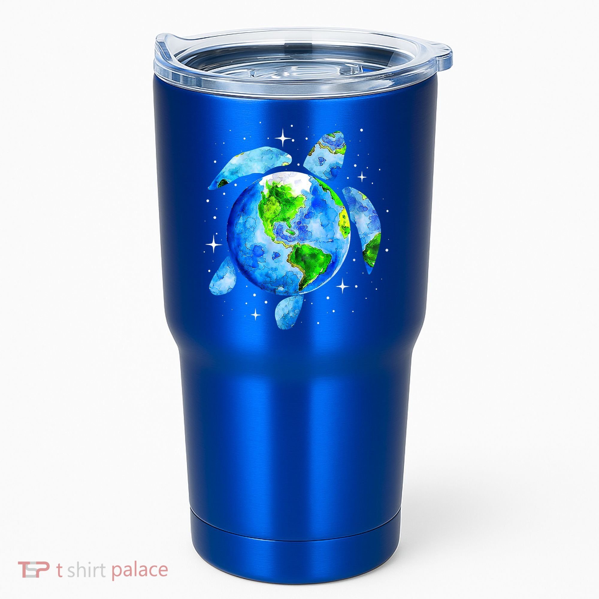 Happy Earth Day Restore Save The Planet Earth Sea Turtle Art Gift Tumbler
