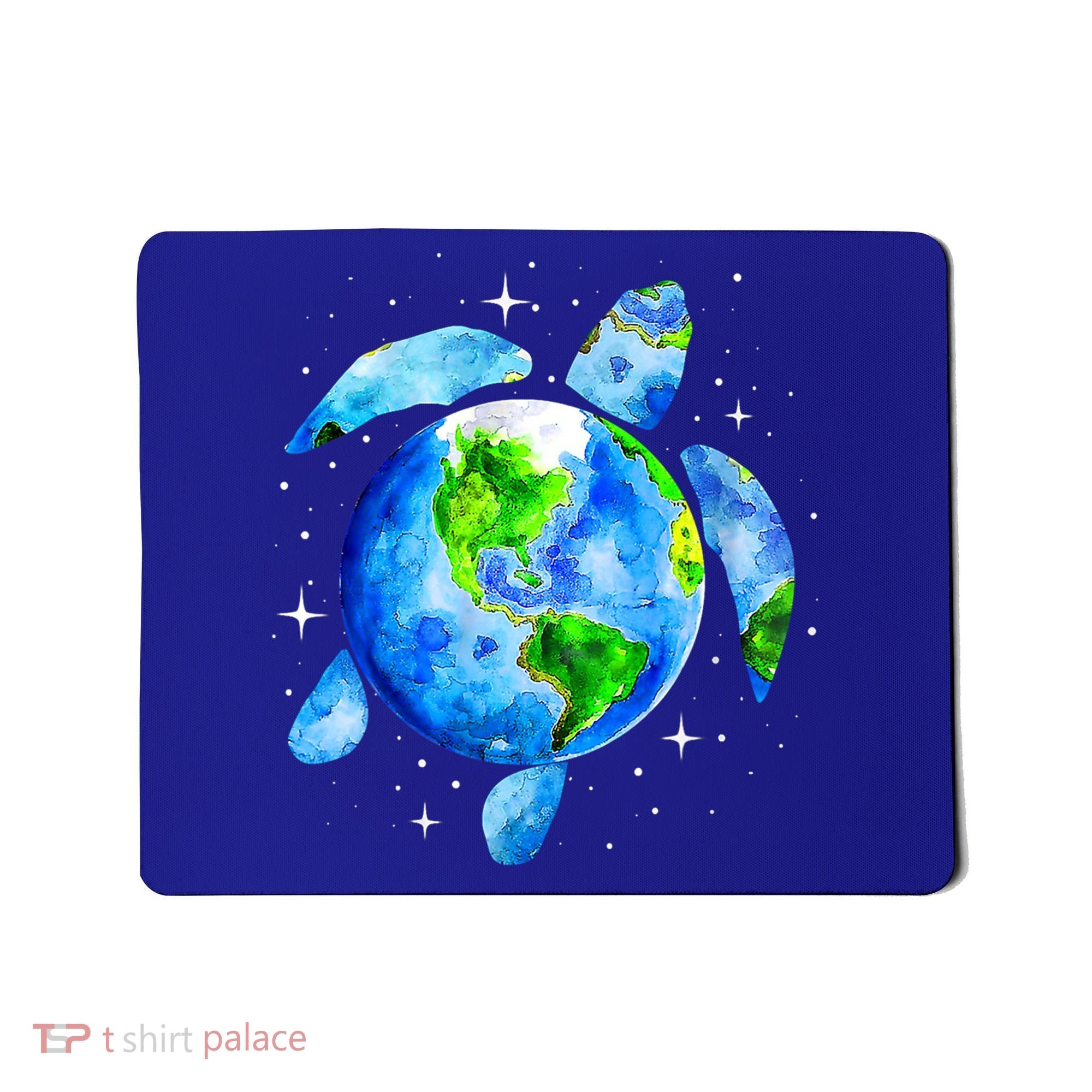 Happy Earth Day Restore Save The Planet Earth Sea Turtle Art Gift Mousepad