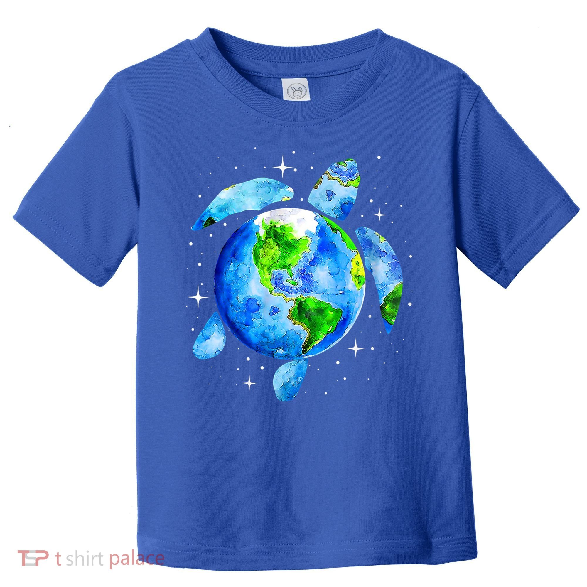 Happy Earth Day Restore Save The Planet Earth Sea Turtle Art Gift Toddler T-Shirt