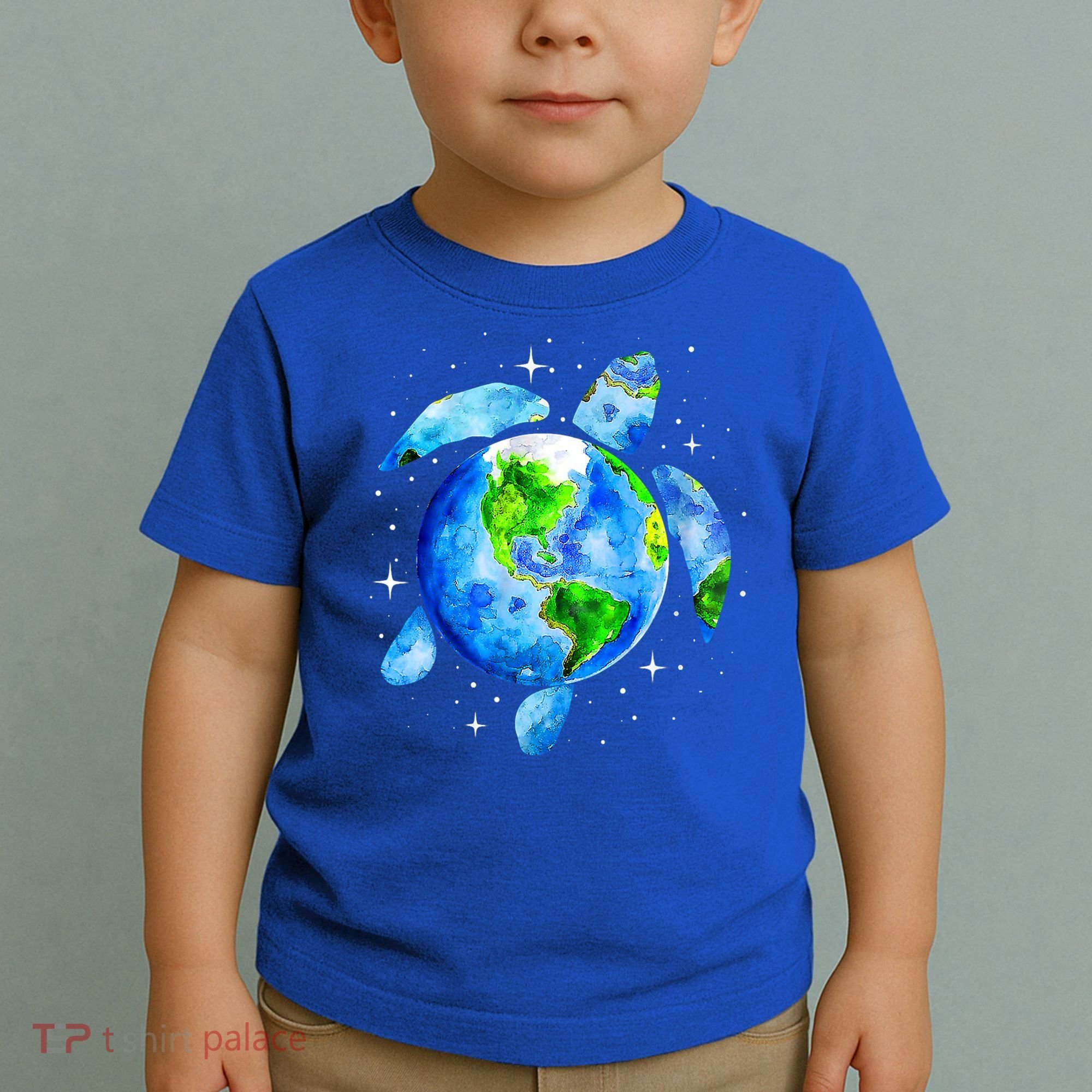 Happy Earth Day Restore Save The Planet Earth Sea Turtle Art Gift Toddler T-Shirt