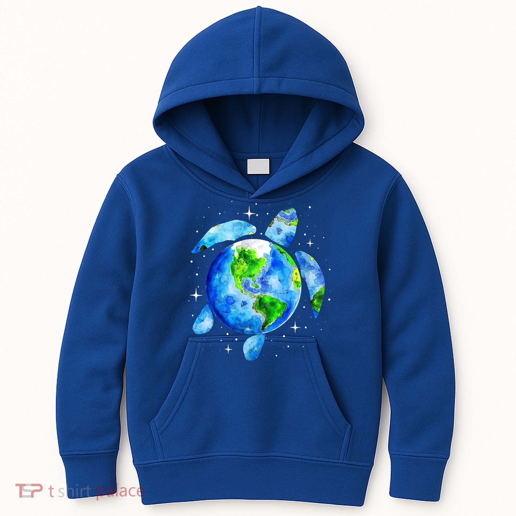 Happy Earth Day Restore Save The Planet Earth Sea Turtle Art Gift Kids Hoodie