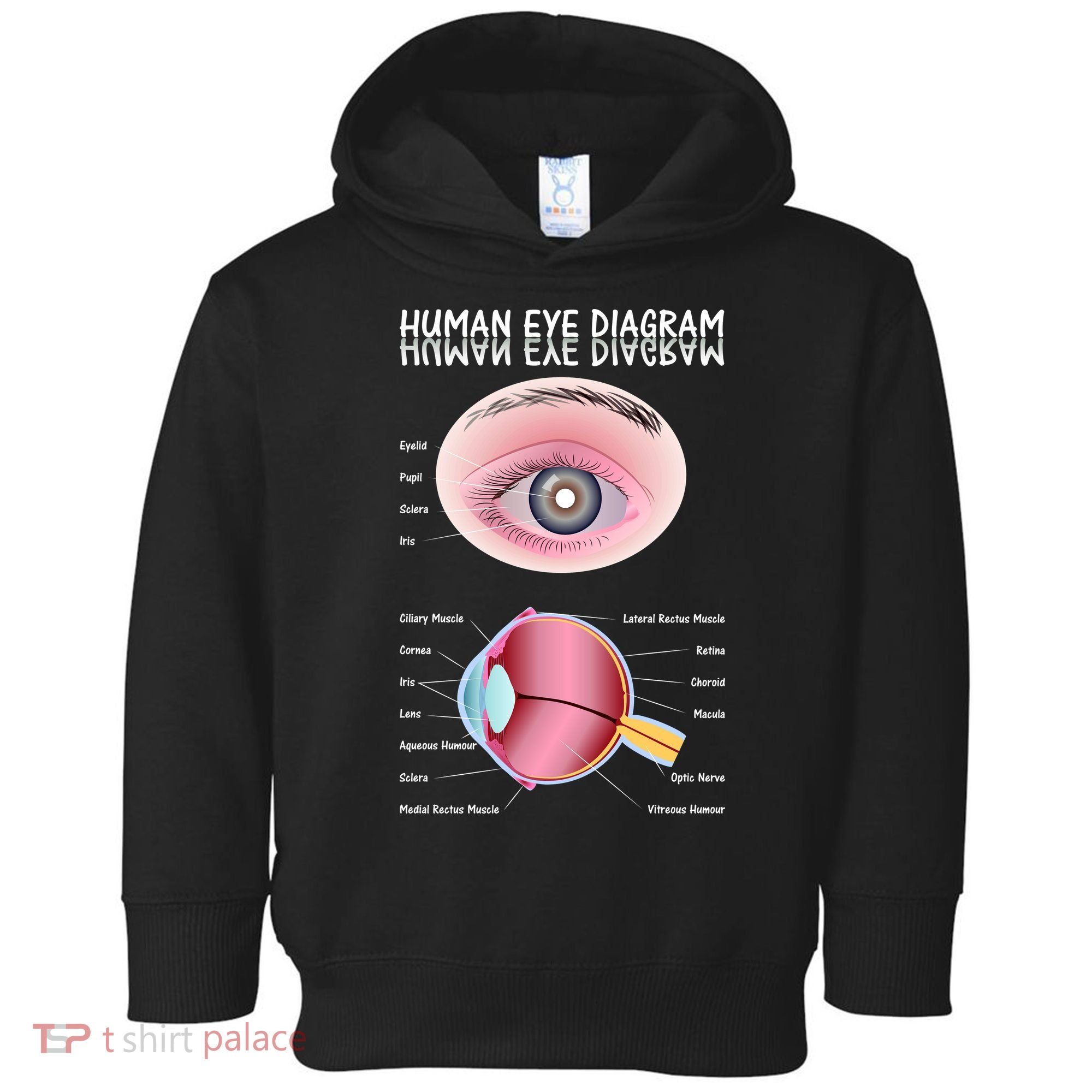 Human Eye Diagram Toddler Hoodie