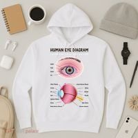 Human Eye Diagram Hoodie thumb 3